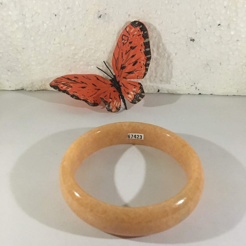 ORANGE JADE BANGLE 61 MM GIFT FINAL PRICE